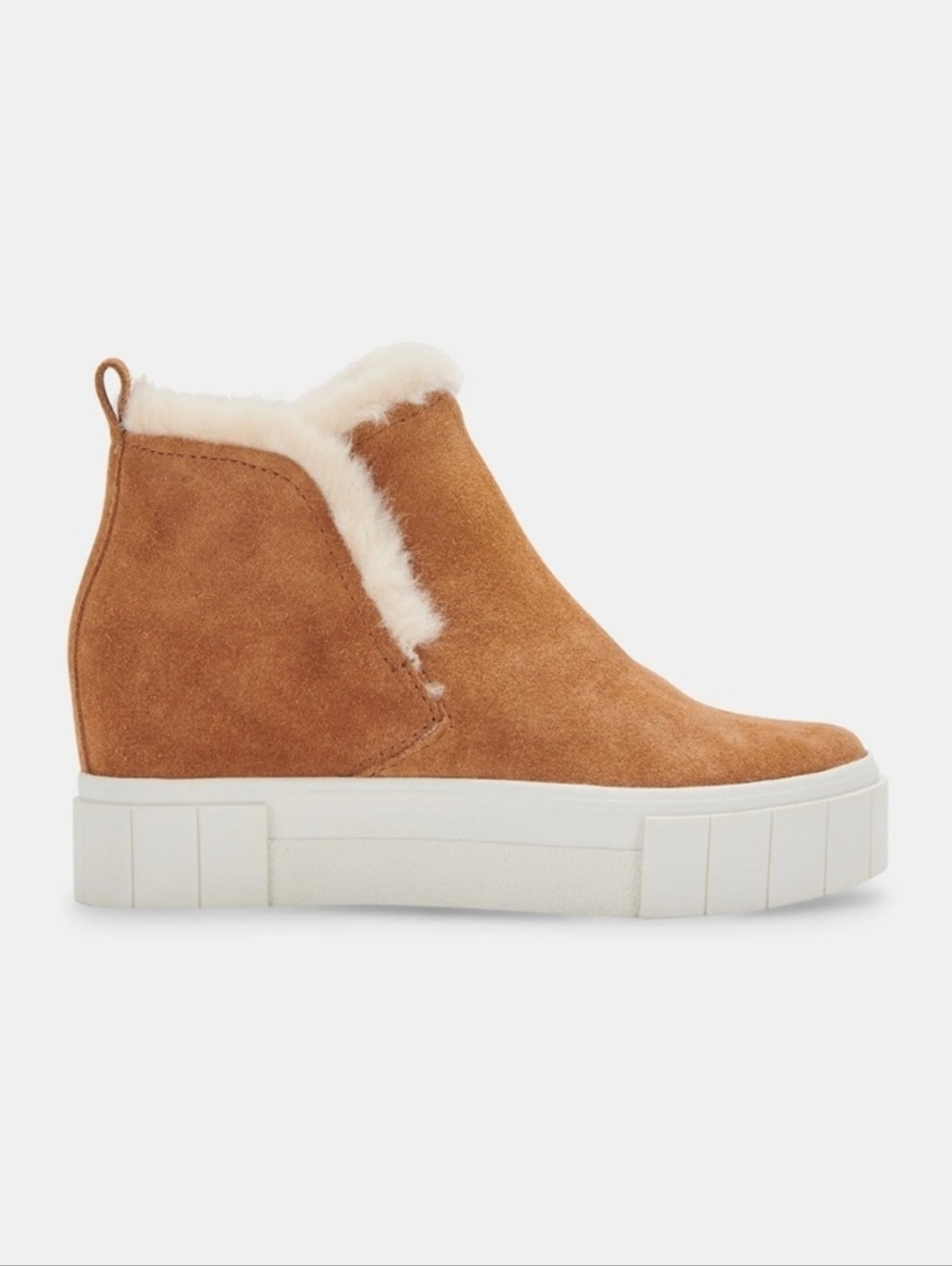 Dolce Vita Zali Suede Fur lined Sneaker Booties - Picture 2 of 12